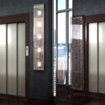 Safety 3-Panel Home Elevator Door